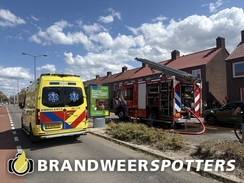Brand bijgebouw (middel brand) Strijenstraat in Oosterhout