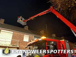 Gebouw in brand Nassaulaan in Rijen