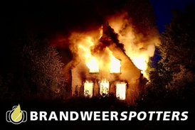 Woningbrand (grote brand) Broekdijk in Hulten