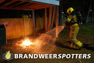 Afval in brand Thomas van Diessenstraat in Goirle