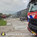 Brand bijgebouw (middel brand) Vrouwkensvaartsestraat in Waspik