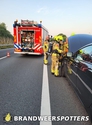 Autobrand A27 rechts thv hectometerpaal 23,6 nabij Hank