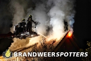 Gebouw in brand (middel brand) Kattestraat in Etten-Leur