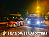 Gebouw in brand Kerkstraat in Made