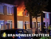 Woningbrand (middel brand) Brahmsstraat in Tilburg