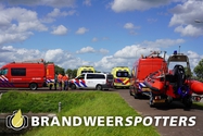 Persoon te water Petrusplaat in Drimmelen