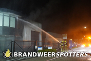 Industriebrand (grote brand) de Els in Dongen