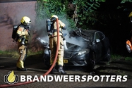 Autobrand Dr. Vlimmenstraat in Oosterhout