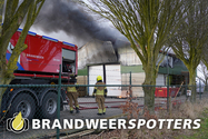 Boerderij in brand (middel brand) Houtsesteeg in Den Hout