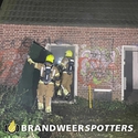 Brand bijgebouw Maasdijk in Raamsdonksveer