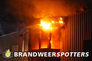 Industriebrand (grote brand) de Els in Dongen