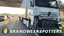 Ongeval A58 links thv hectometerpaal 58,2 nabij Ulvenhout