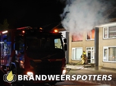 Woningbrand (middel brand) Brahmsstraat in Tilburg