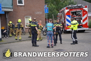 Gebouw in brand (middel brand) Mac Allisterstraat in Tilburg