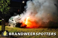 Autobrand Hildebrandlaan in Oosterhout