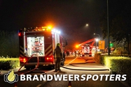 Gebouw in brand (middel brand) Kattestraat in Etten-Leur