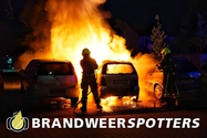 Autobrand Hildebrandlaan in Oosterhout