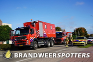 Industriebrand (fabricage/opslaggeb. U.P.M. Kunststoffen BV Ramgatseweg in Raamsdonksveer