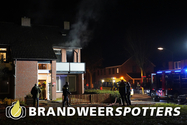 Woningbrand (middel brand) Baronielaan in Alphen