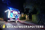 Boerderij in brand (middel brand) Vaartweg in 's Gravenmoer