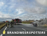 Autobrand A4 Re - Zeelandweg 242,5 in Woensdrecht